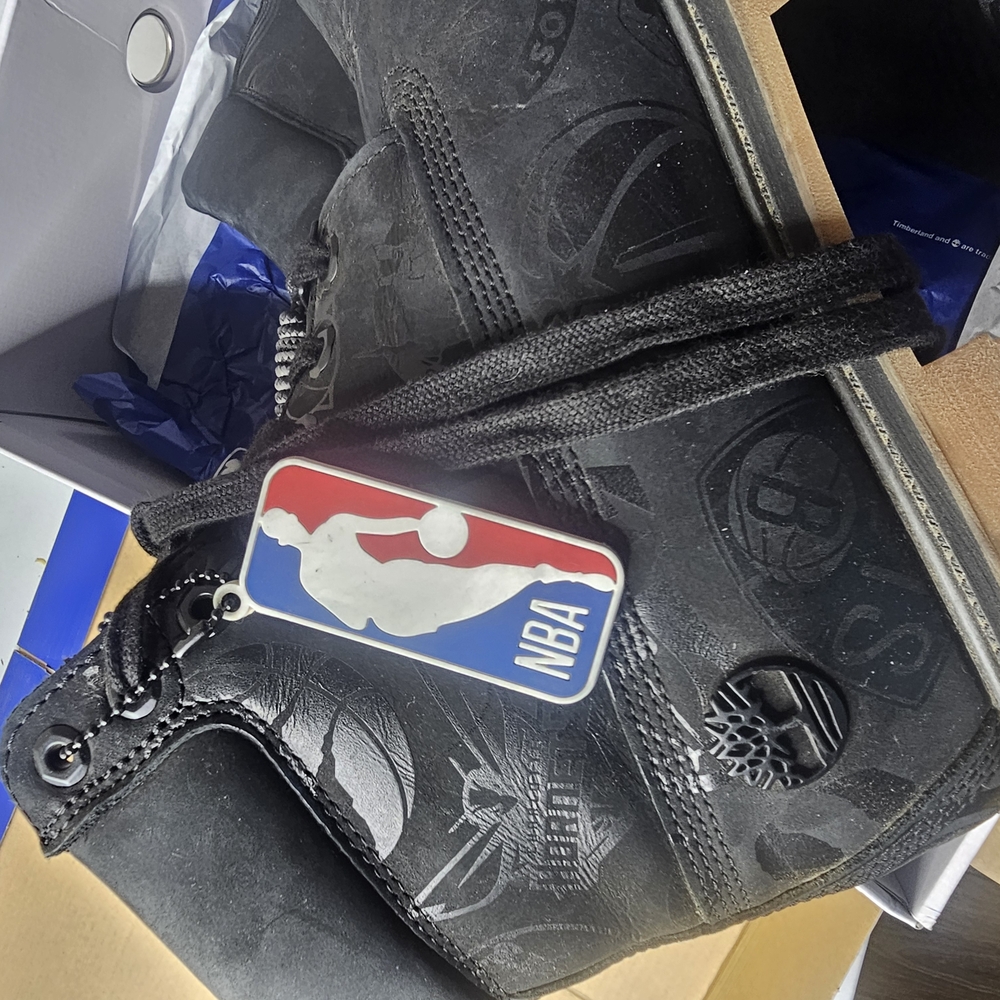 Timberland NBA Black Nubuck Boots
